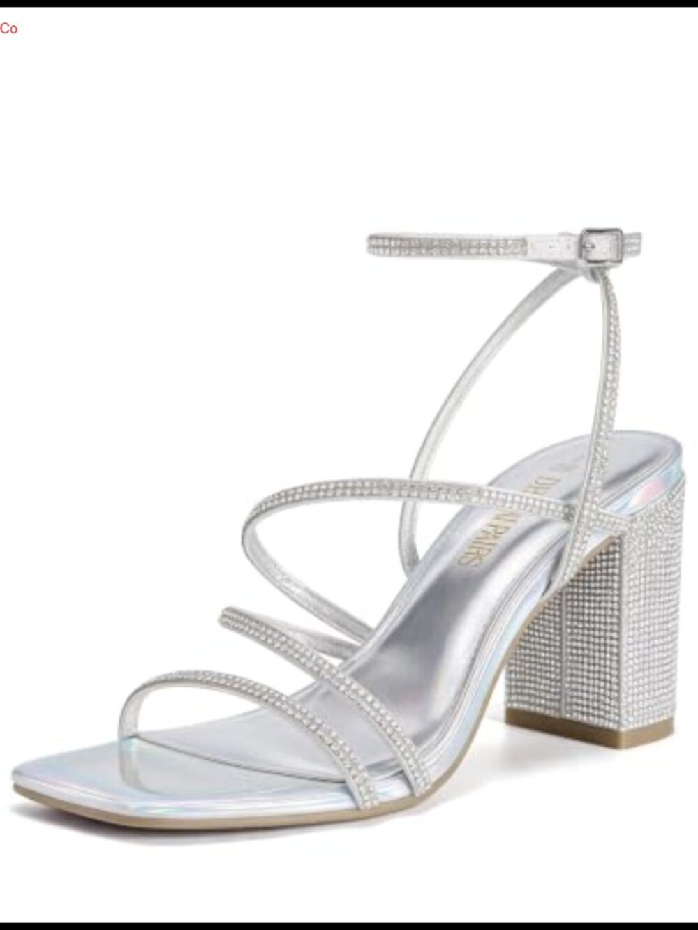 Women's Chunky Block Heel Strappy Sandal Square Toe Ankle Strap
